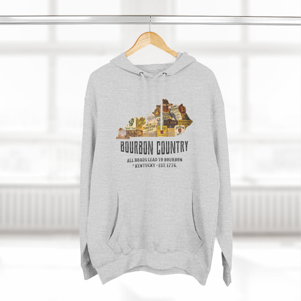 Bourbon Country - All Roads Lead to Bourbon Premium Hoodie