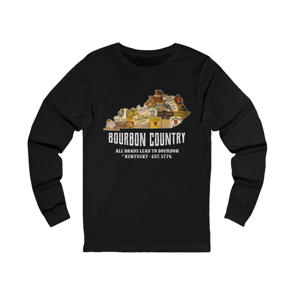 All Road Lead to Bourbon Long Sleeve Tee
