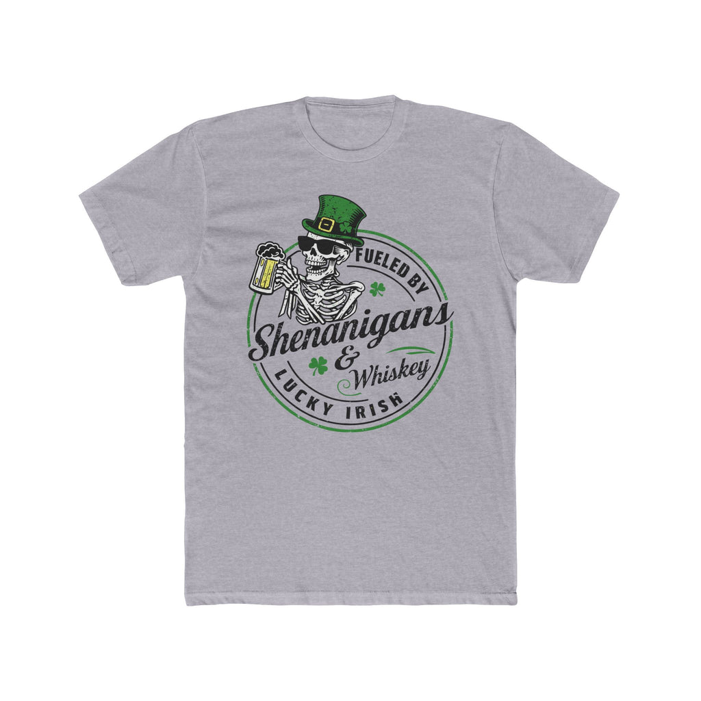 Fueled by Shenanigans & Whiskey" Premium Tee Shirt