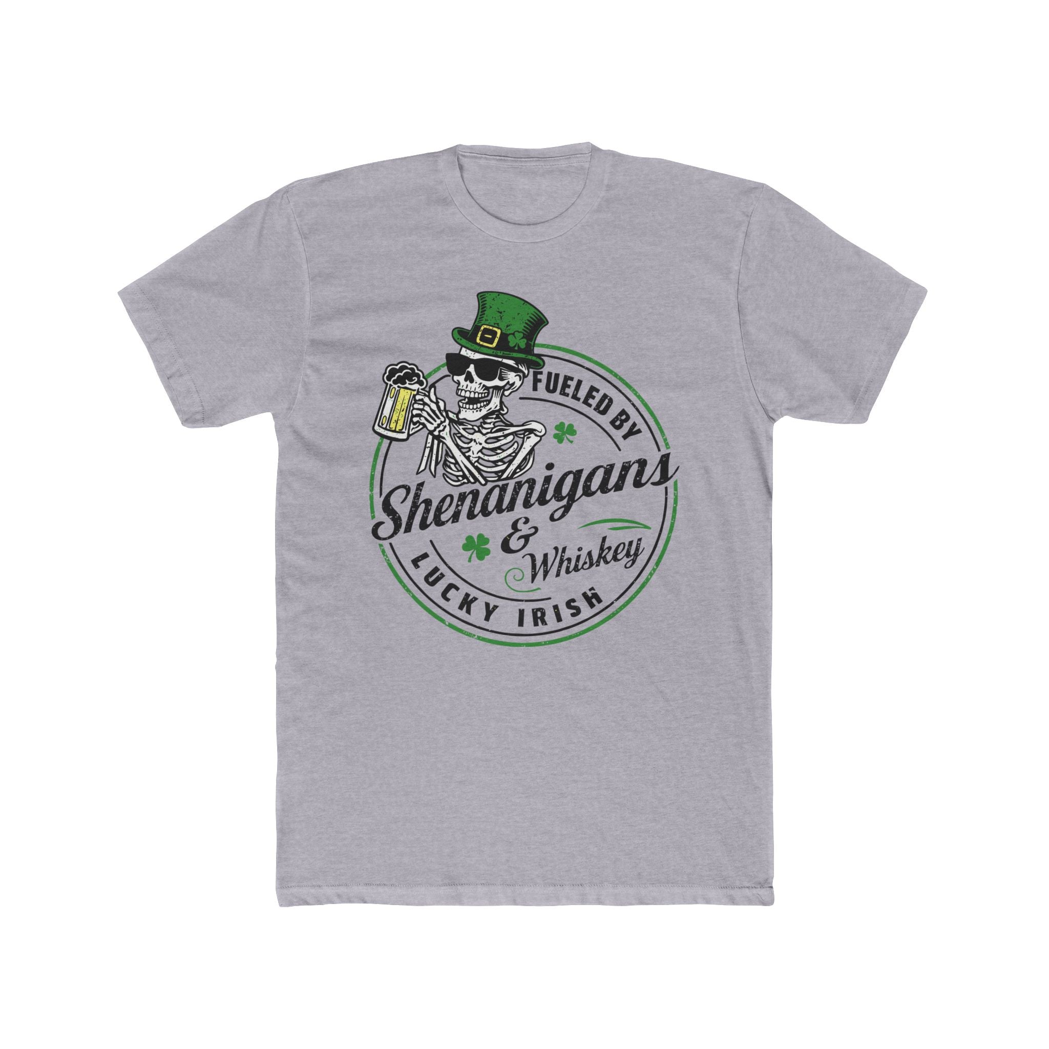 Fueled by Shenanigans & Whiskey" Premium Tee Shirt