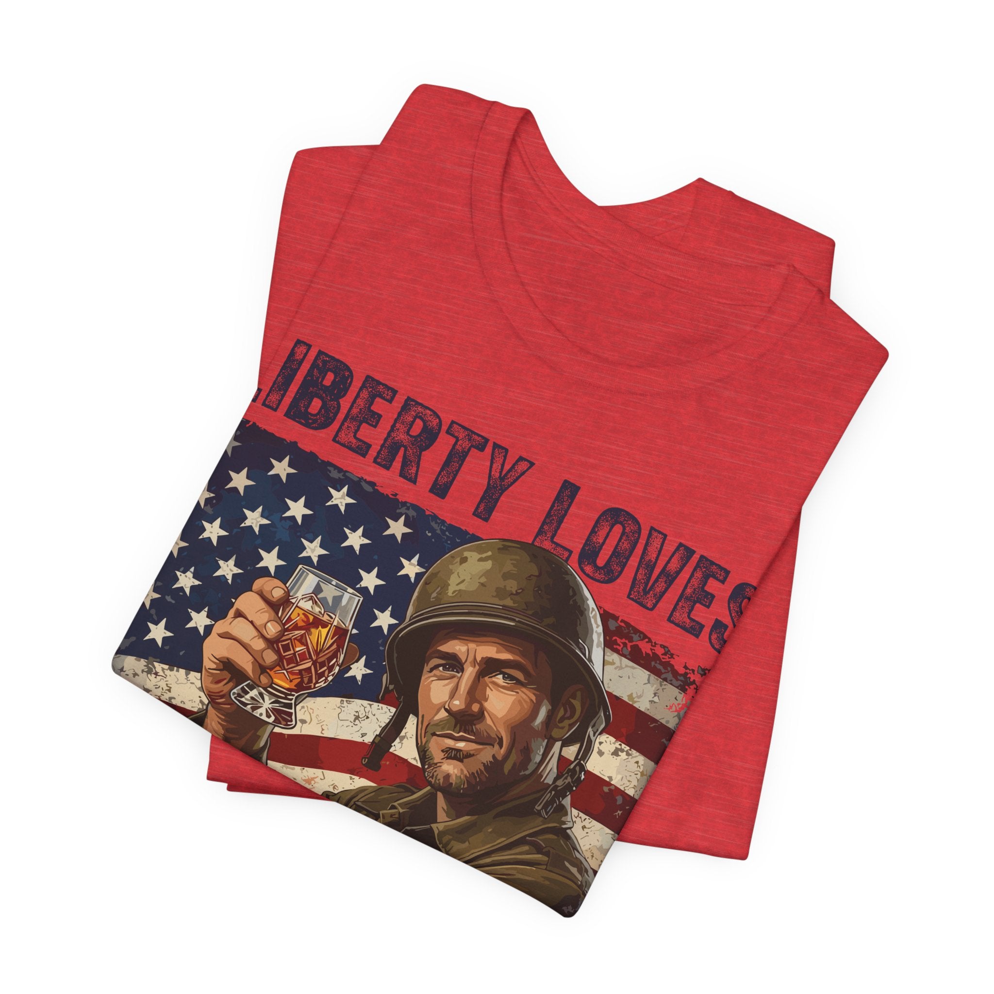 Liberty Loves Bourbon – Premium Tee