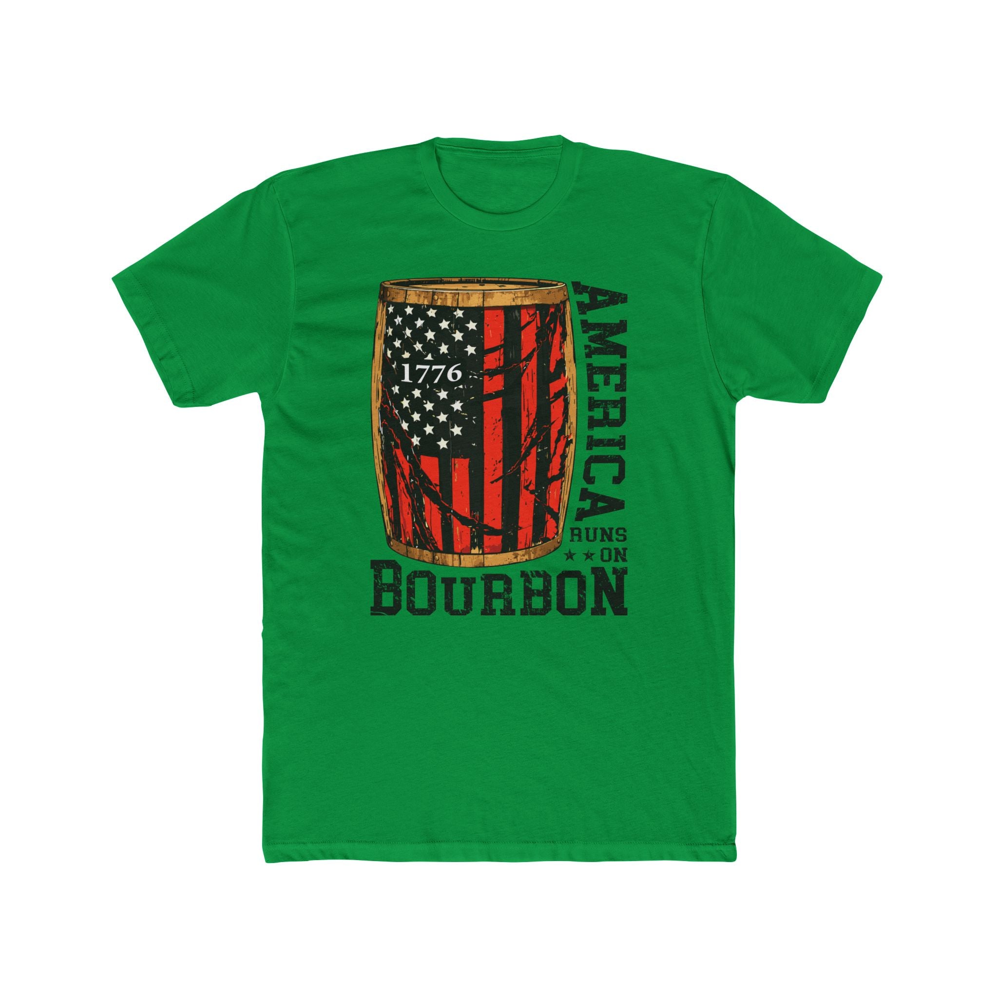 America Runs On Bourbon 1776 Premium Tee