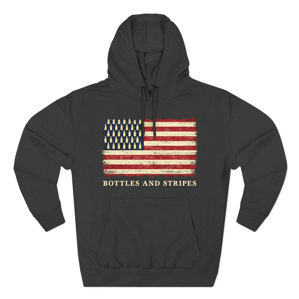 Bottles & Stripes American Flag Premium Hoodie