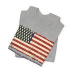 Bottles & Stripes American Flag Premium CrewneckTee