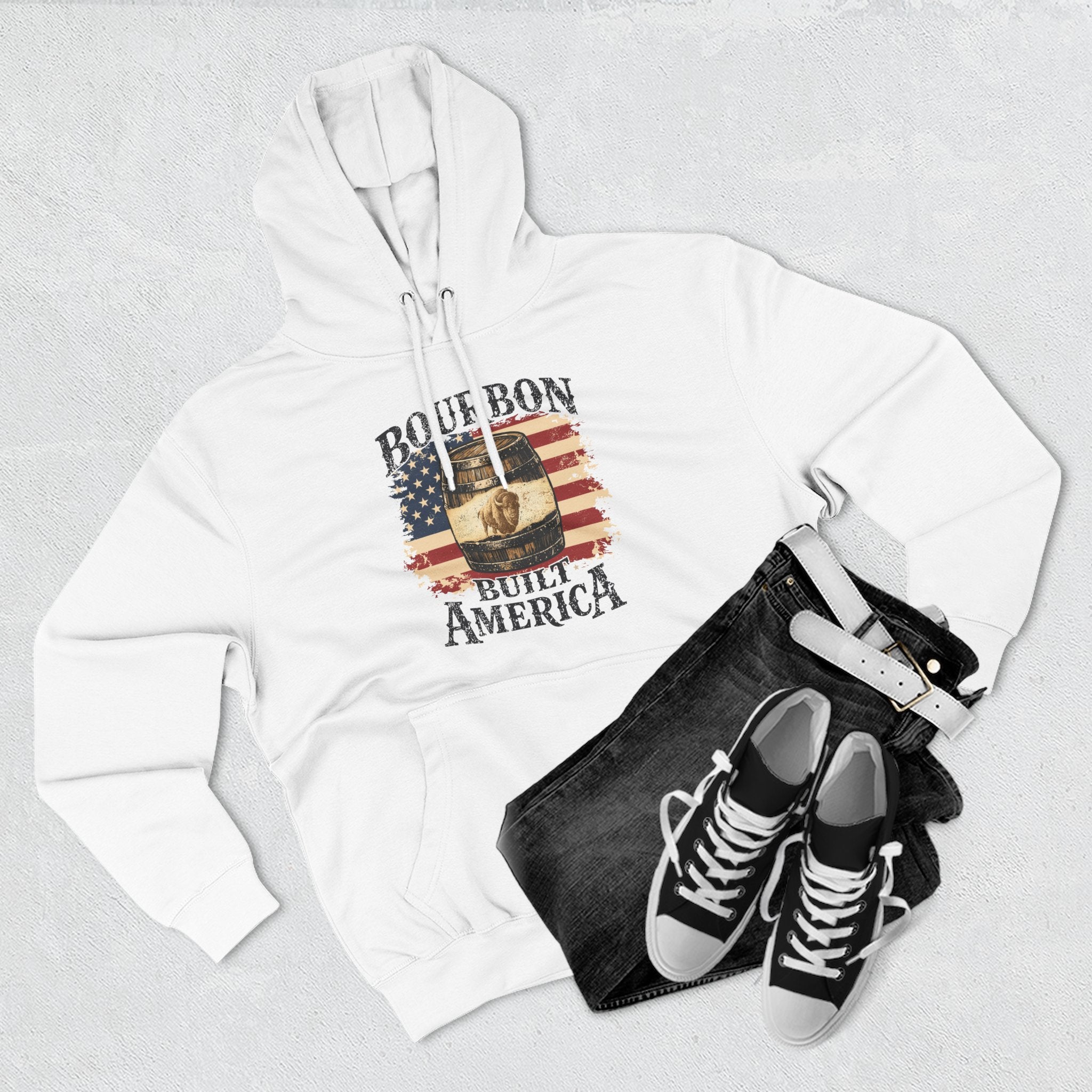 Bourbon Built America Premium Hoodie