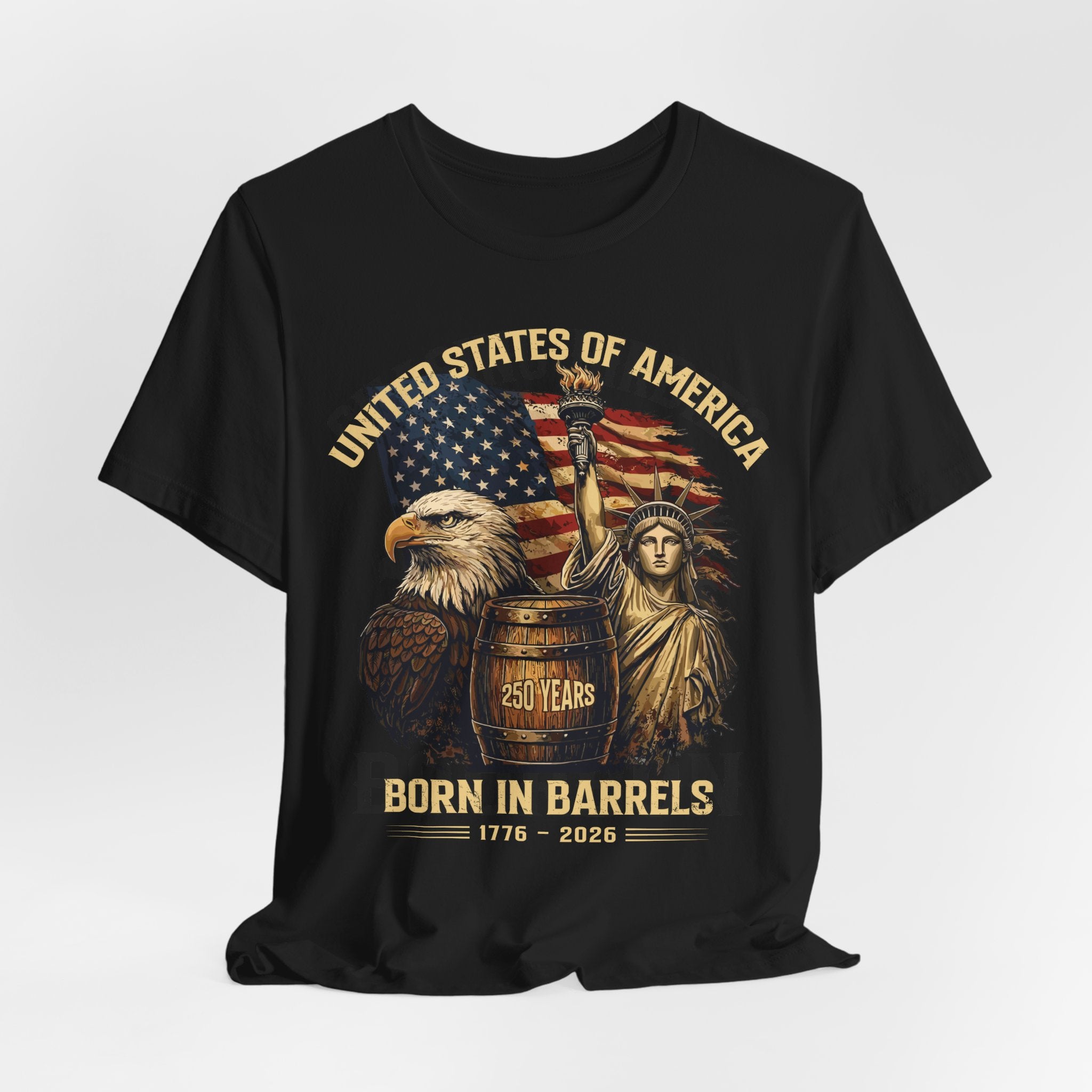 United States of America – Born In Barrels – 250 Years Premium Tee
