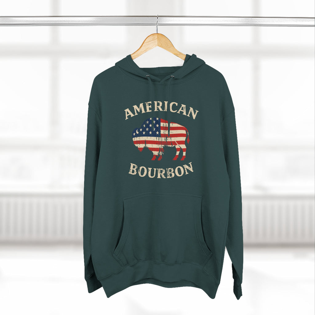American Bourbon Patriotic Buffalo Premium Hoodie
