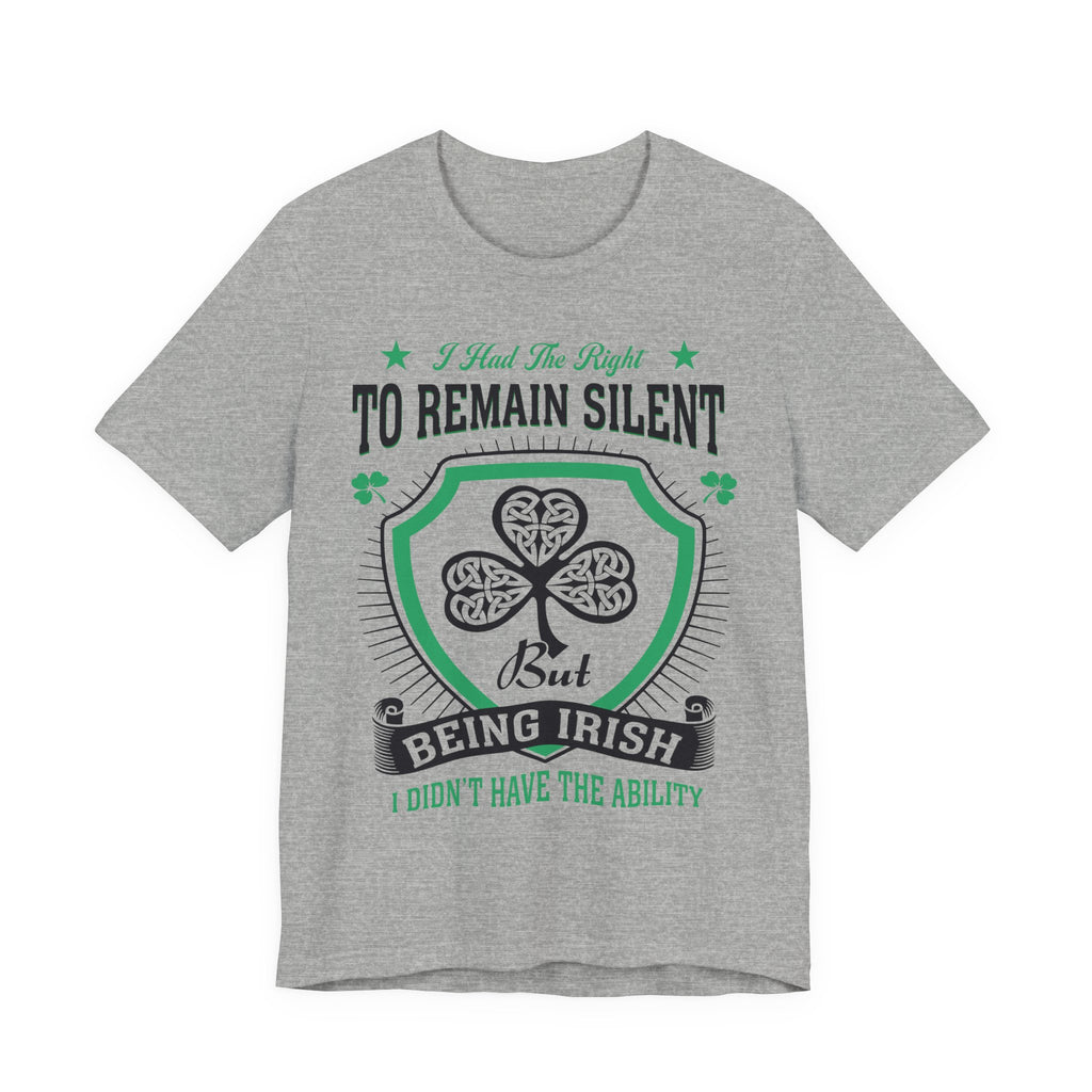 Irish Right To Remain Silent Premium CrewneckTee
