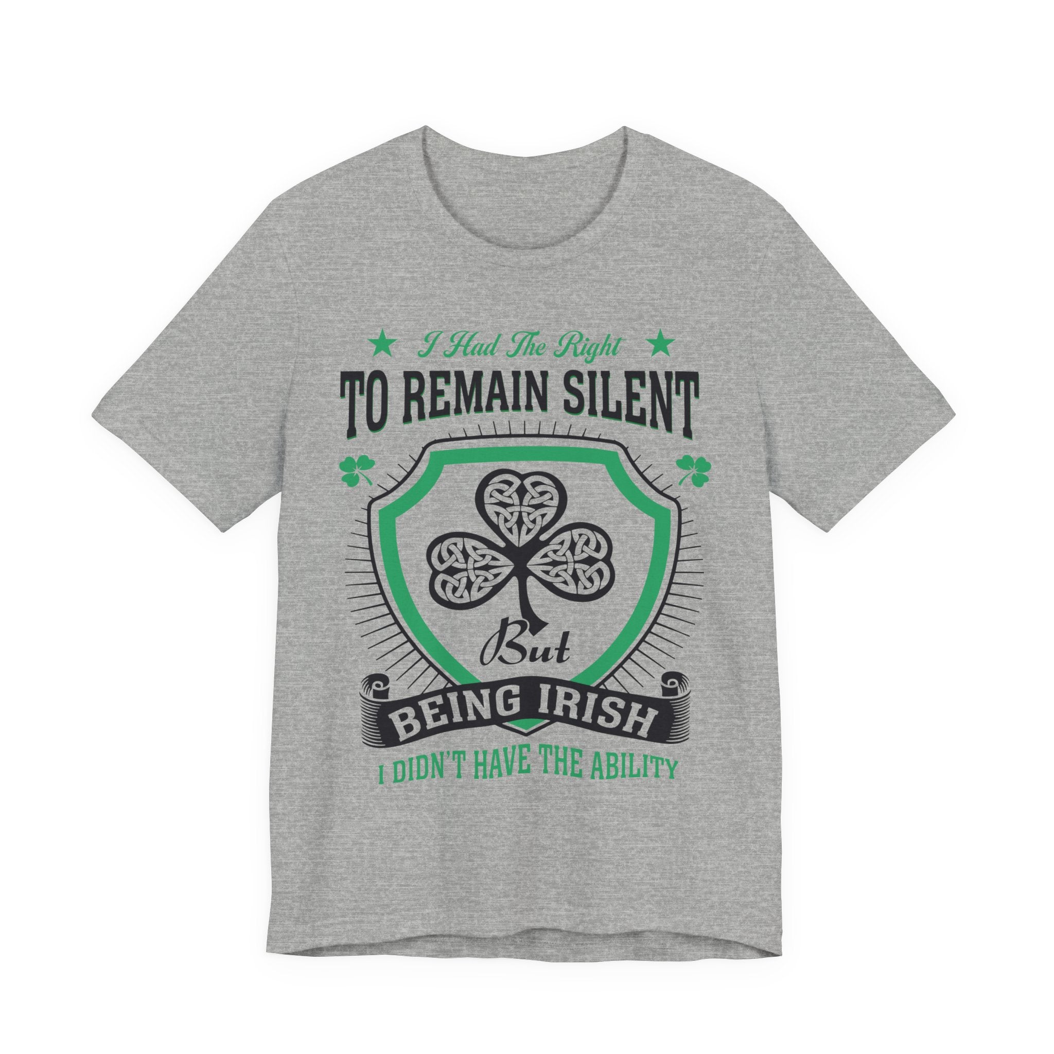 Irish Right To Remain Silent Premium CrewneckTee