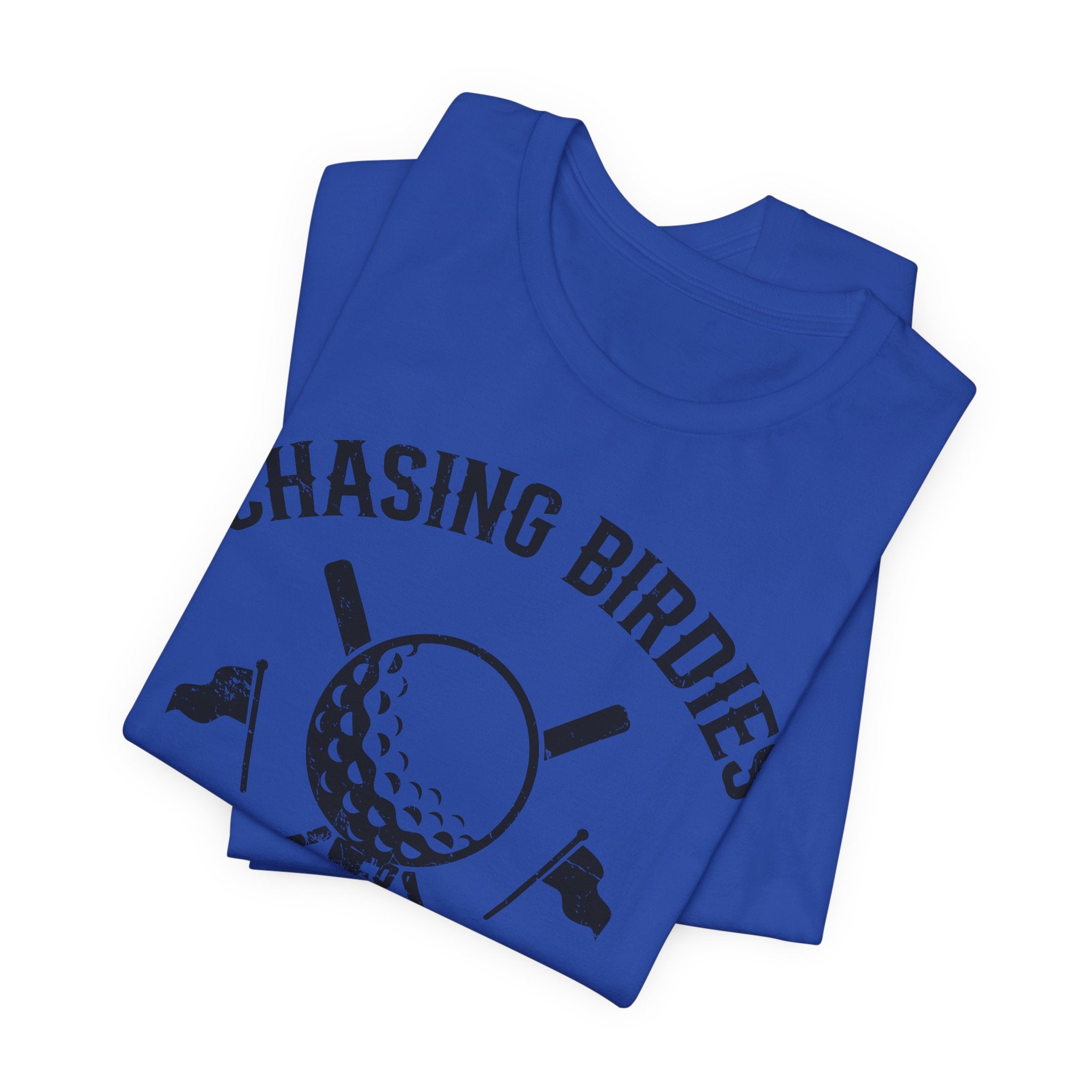 Chasing Birdies & Bourbon Golf Badge Premium Tee