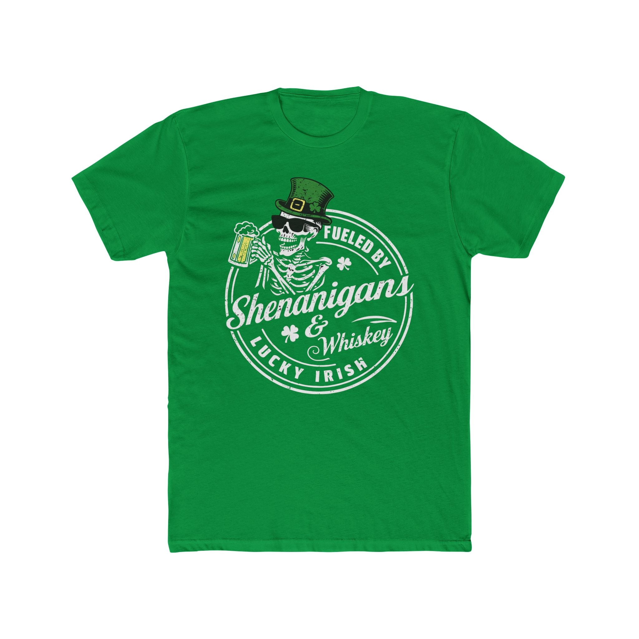 Fueled by Shenanigans & Whiskey" Premium Tee Shirt