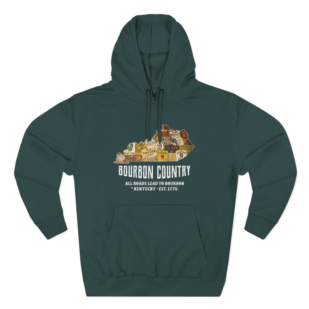 Bourbon Country - All Roads Lead to Bourbon Premium Hoodie