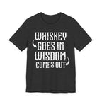 Whiskey Goes In, Wisdom Comes Out Premium CrewneckTee