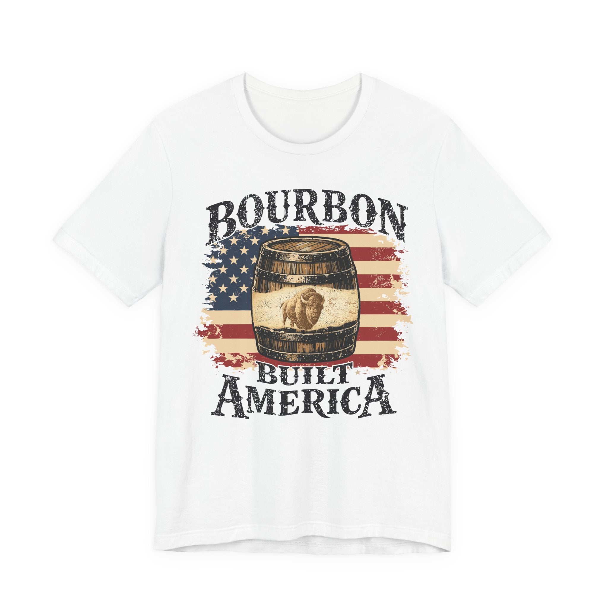 Bourbon Built America Premium CrewneckTee