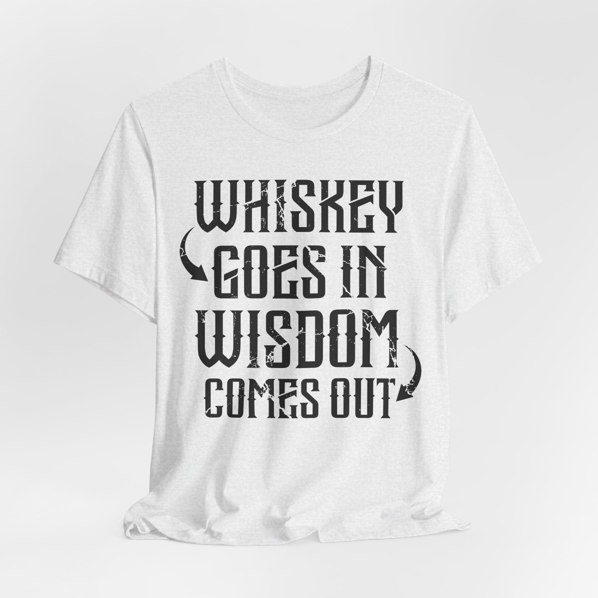Whiskey Goes In, Wisdom Comes Out Premium CrewneckTee