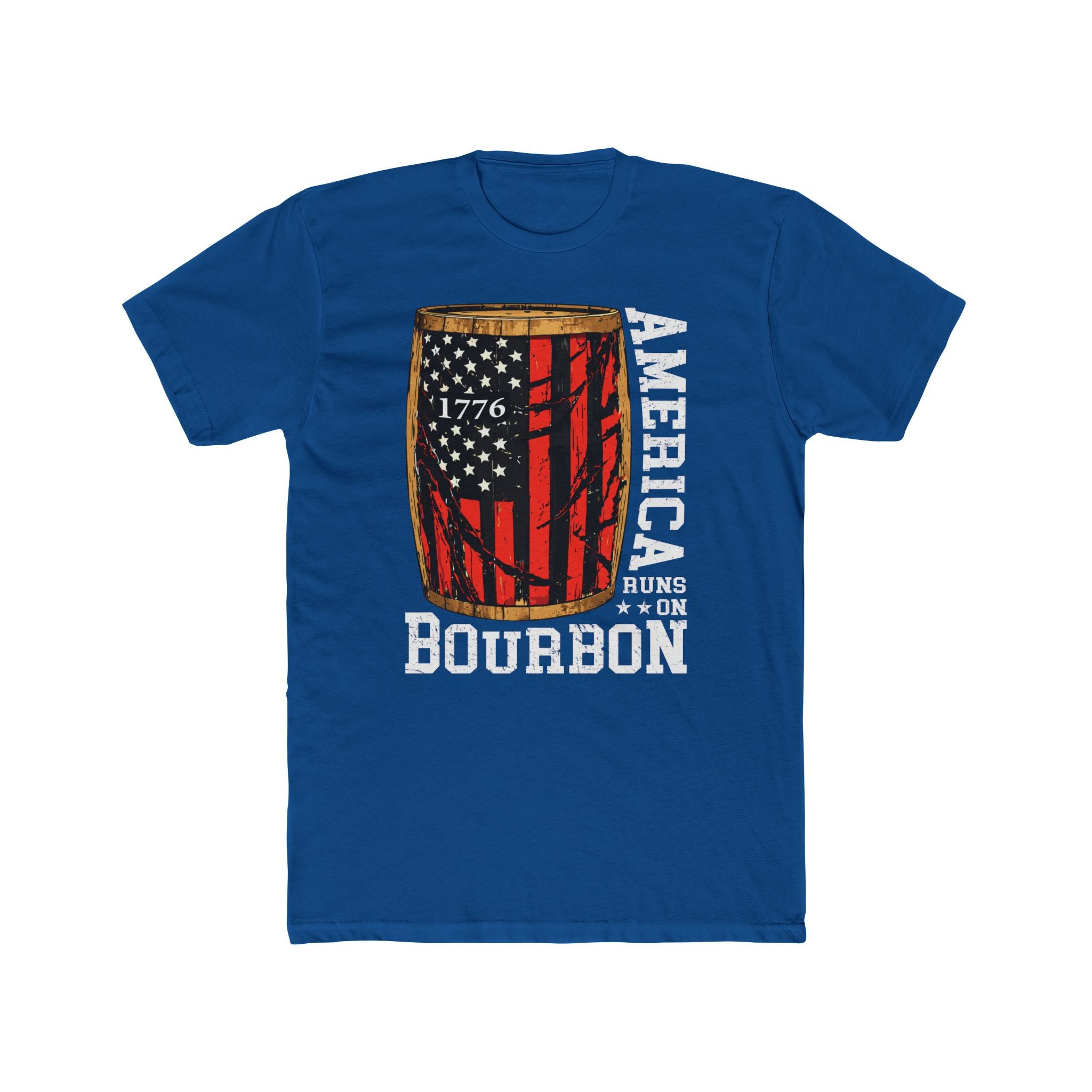 America Runs On Bourbon 1776 Premium Tee