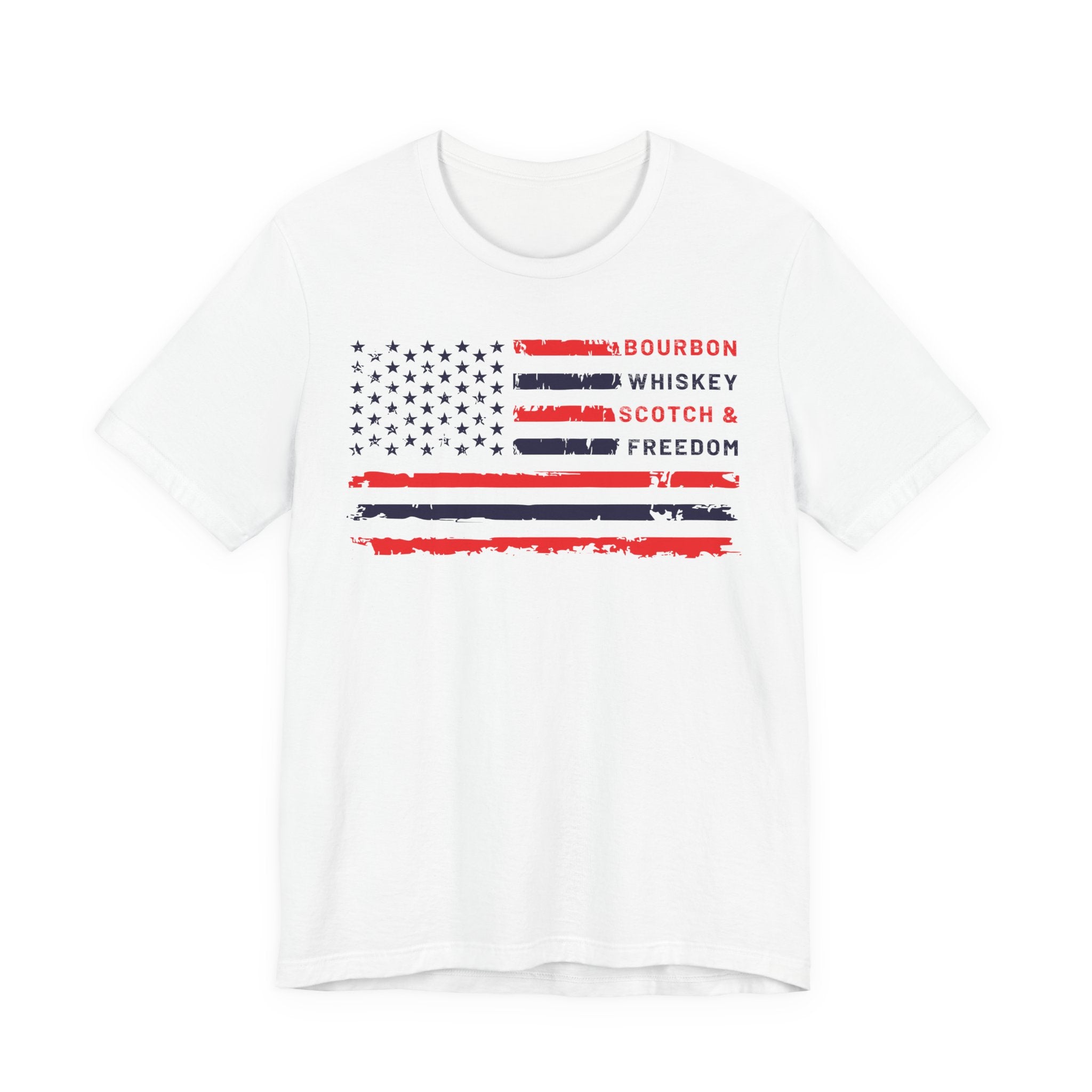 Bourbon, Whiskey, Scotch & Freedom Premium CrewneckTee