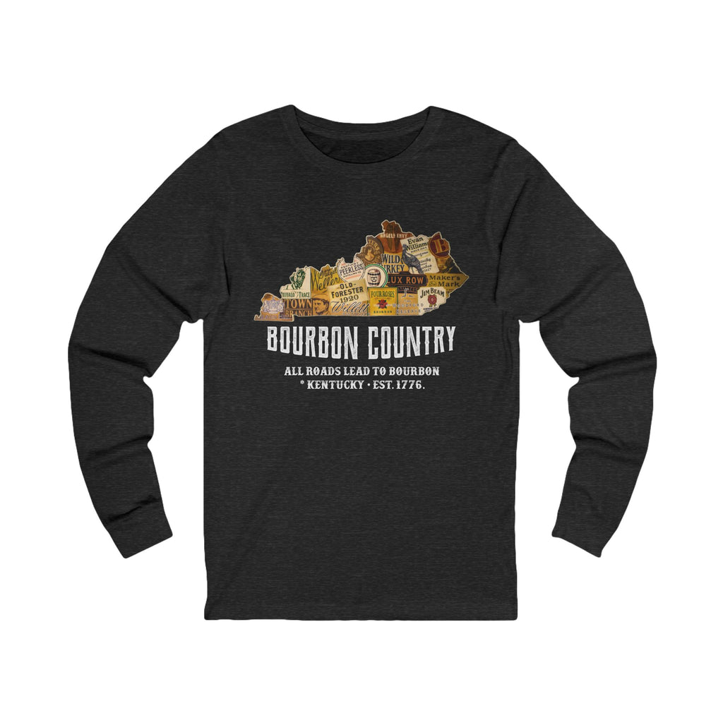 All Road Lead to Bourbon Long Sleeve Tee