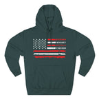 Bourbon, Whiskey, Scotch & Freedom American Flag Premium Hoodie