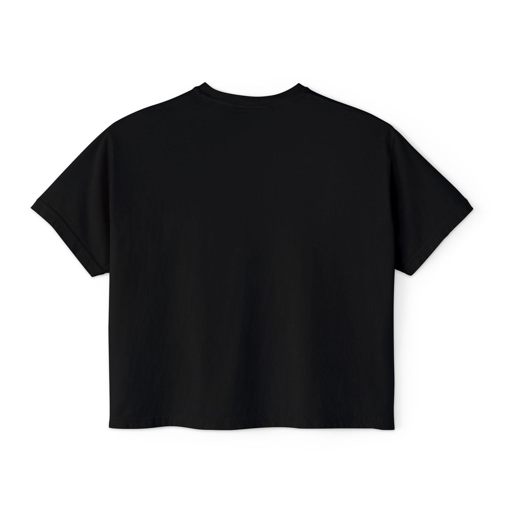 Bourbon Whiskey 2028 Boxy Tee — 'Less Promises More Proof' Women's Shirt