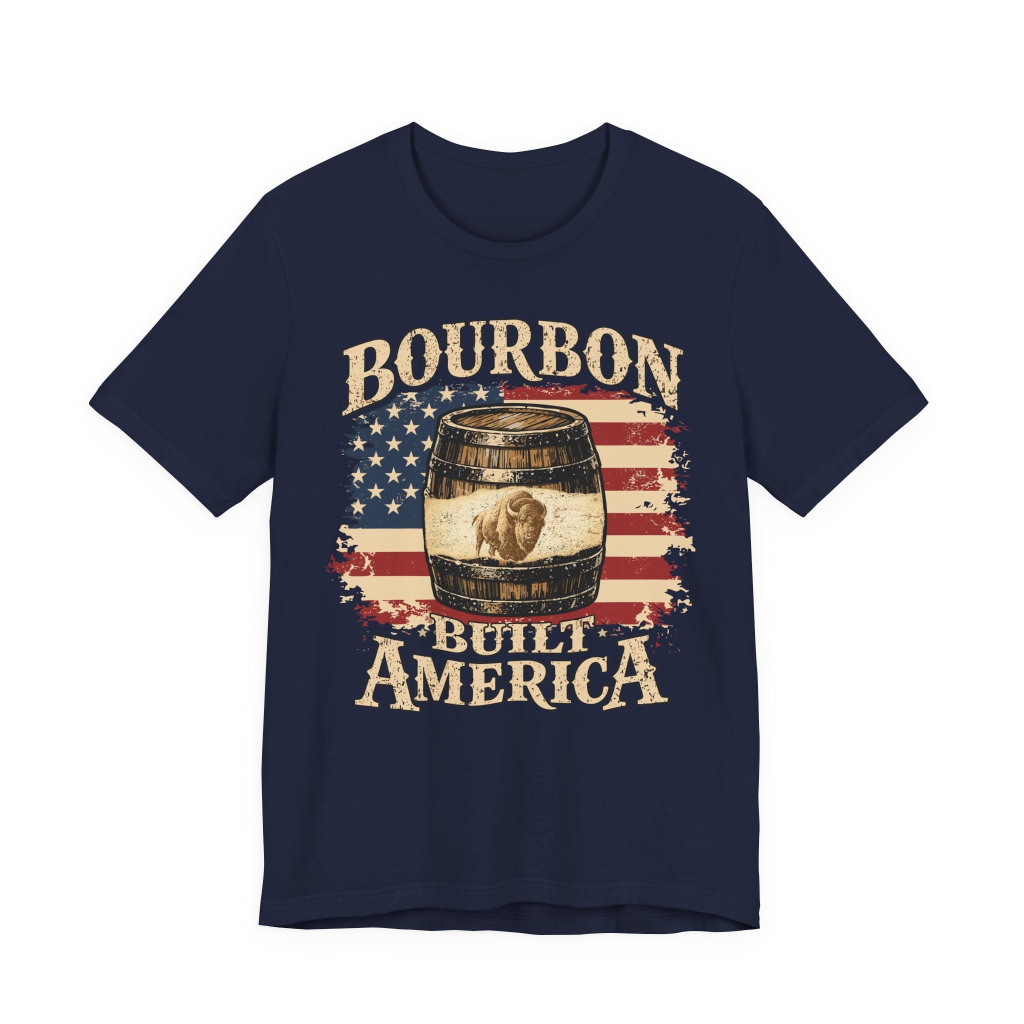 Bourbon Built America Premium CrewneckTee