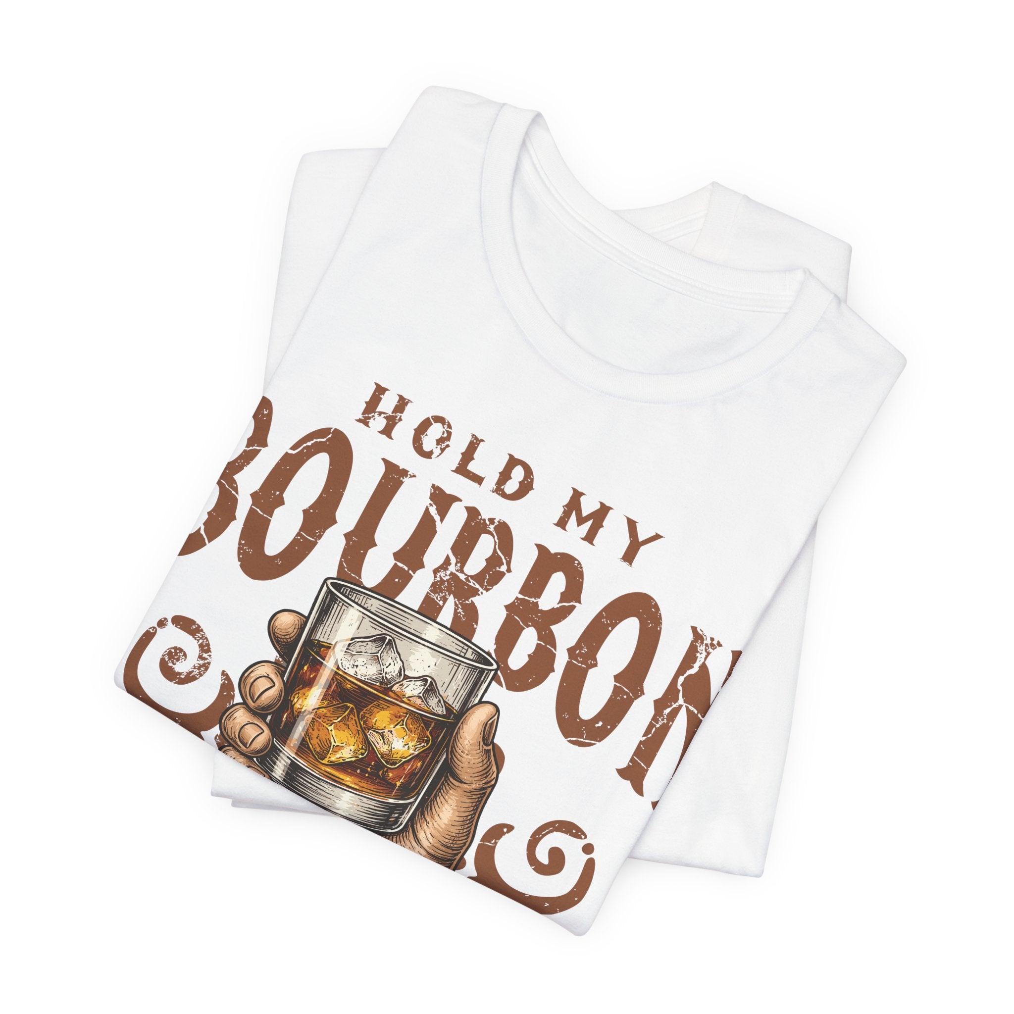 Hold My Bourbon – Dad's About To Show You  Premium Tee