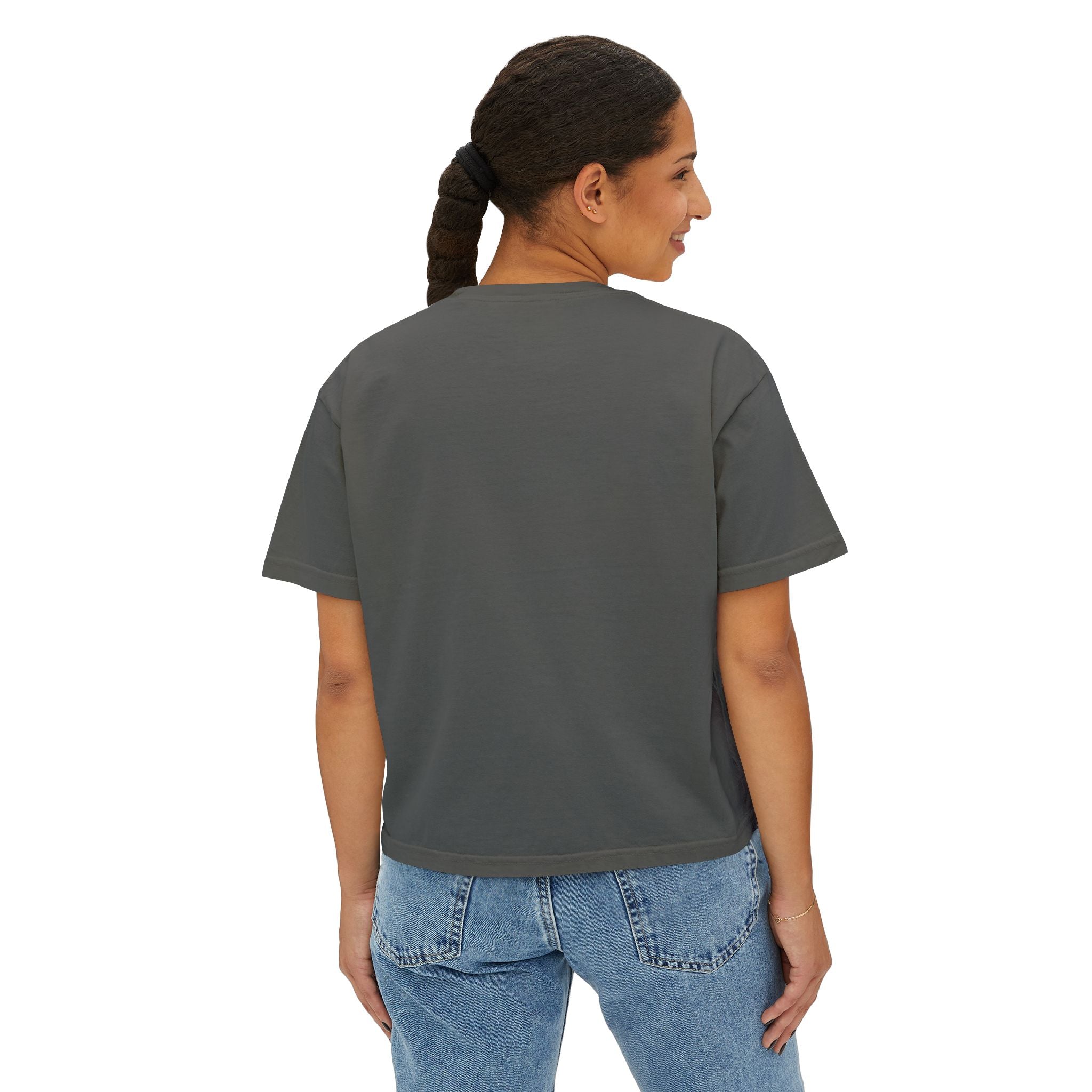 Bourbon Whiskey 2028 Boxy Tee — 'Less Promises More Proof' Women's Shirt