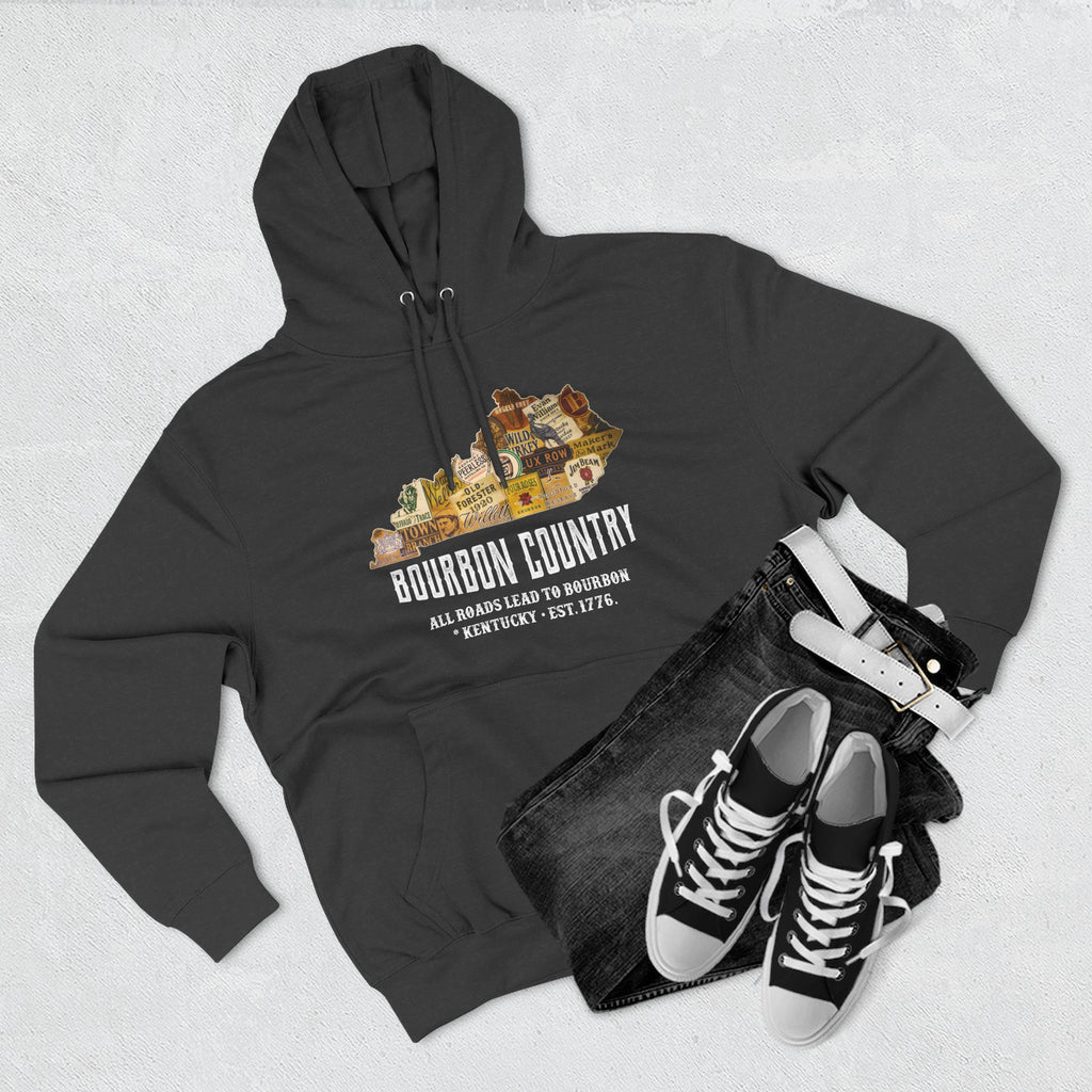 Bourbon Country - All Roads Lead to Bourbon Premium Hoodie