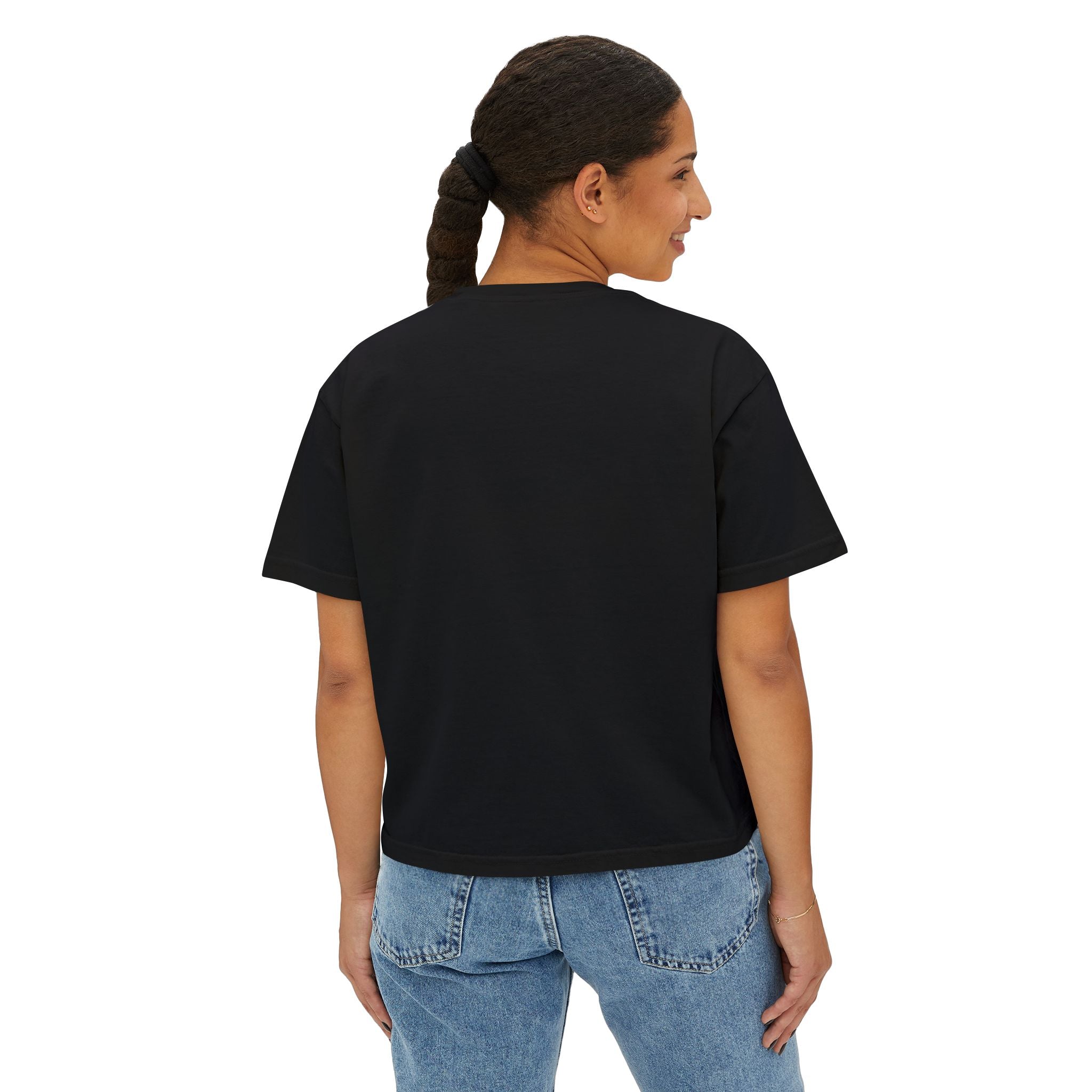 Bourbon Whiskey 2028 Boxy Tee — 'Less Promises More Proof' Women's Shirt