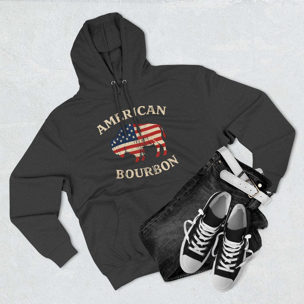 American Bourbon Patriotic Buffalo Premium Hoodie