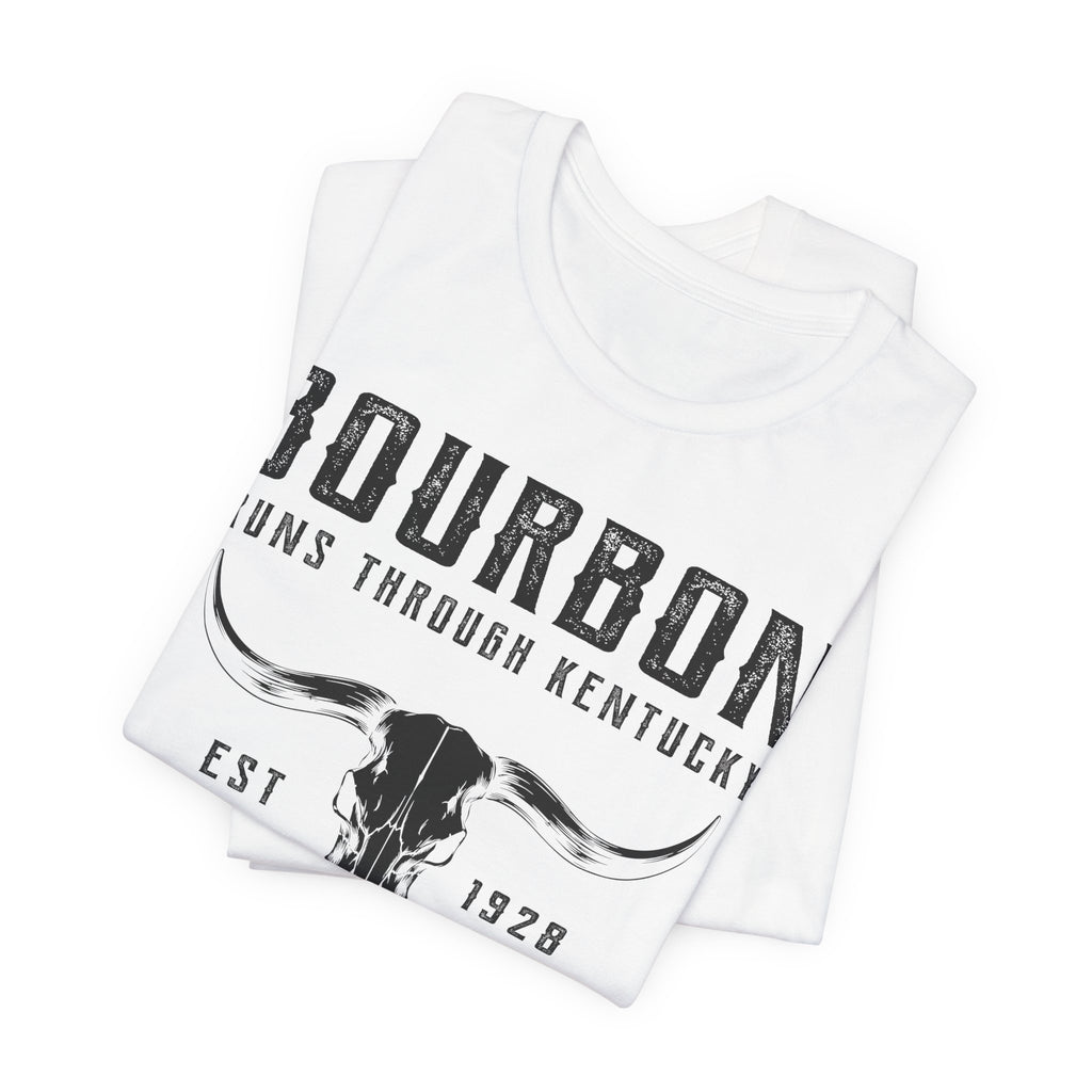 Bourbon Runs Through Kentucky Premium Tee