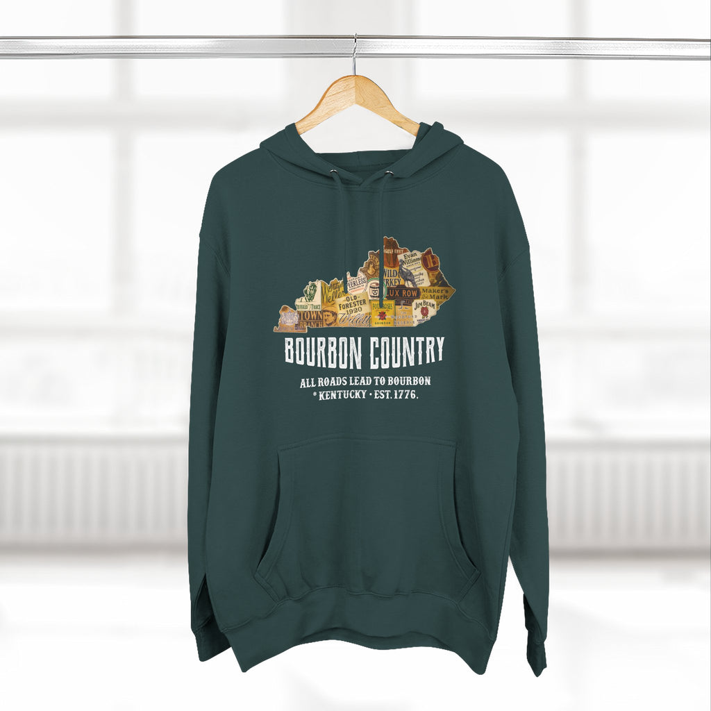 Bourbon Country - All Roads Lead to Bourbon Premium Hoodie