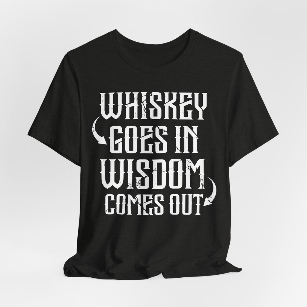 Whiskey Goes In, Wisdom Comes Out Premium CrewneckTee