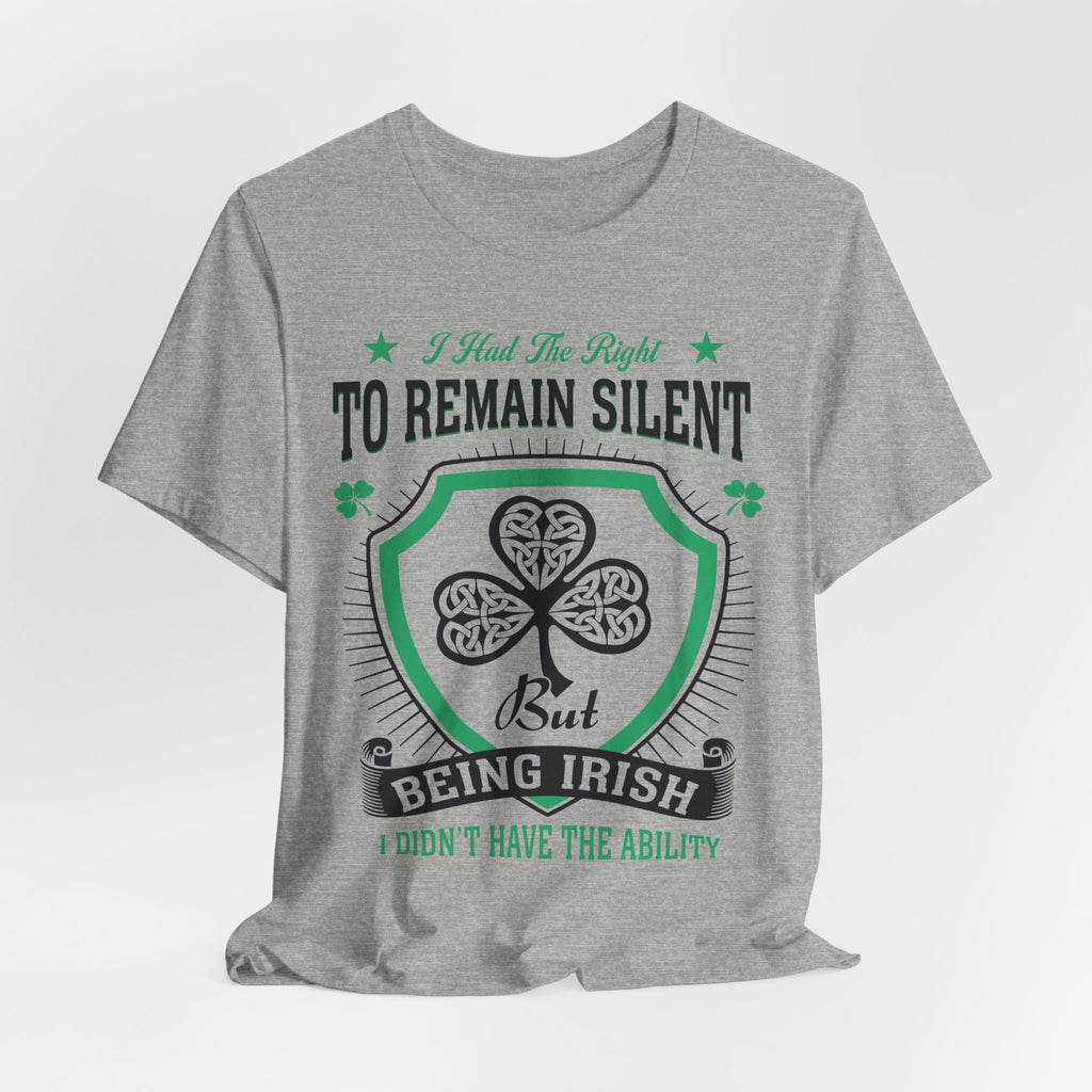Irish Right To Remain Silent Premium CrewneckTee