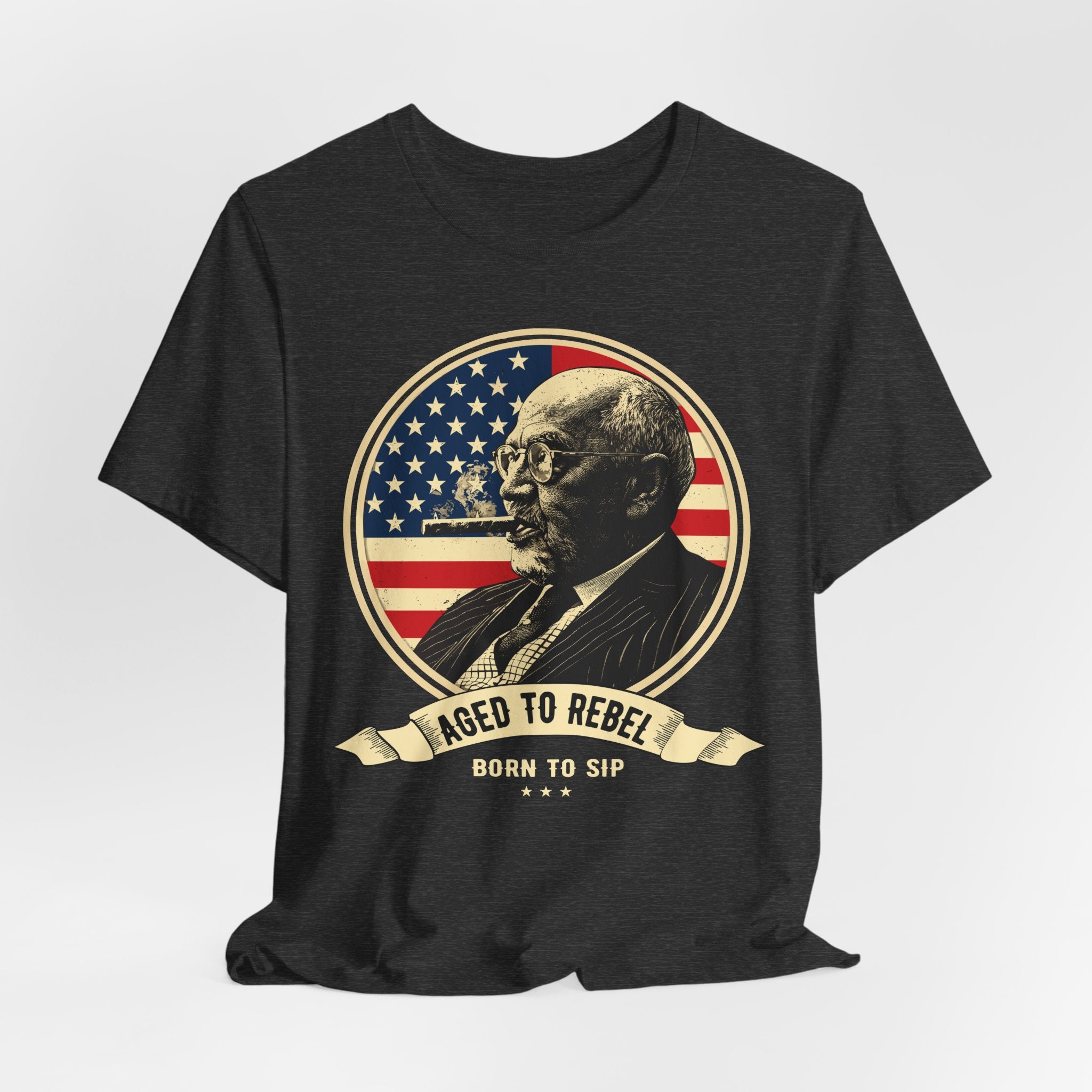Aged to Rebel Premium CrewneckTee