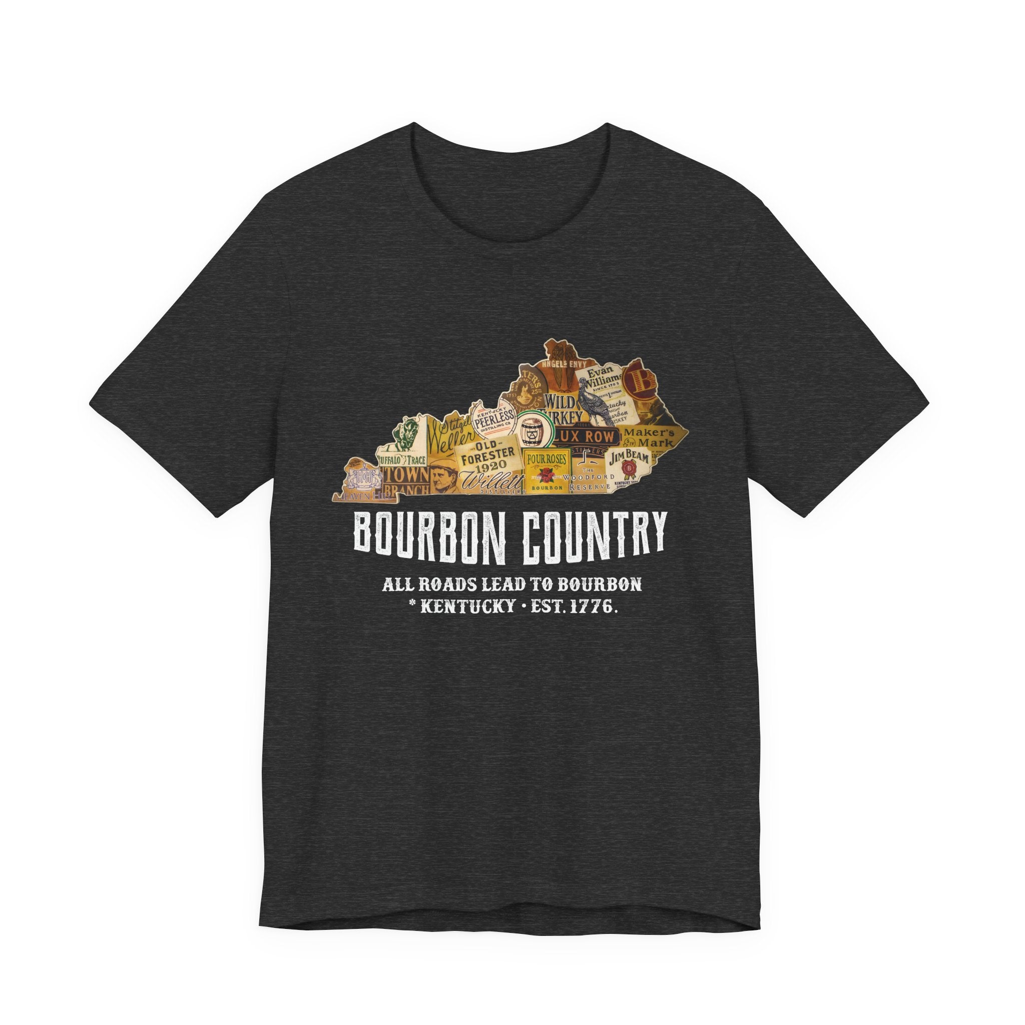 All Roads Lead to Bourbon Premium CrewneckTee