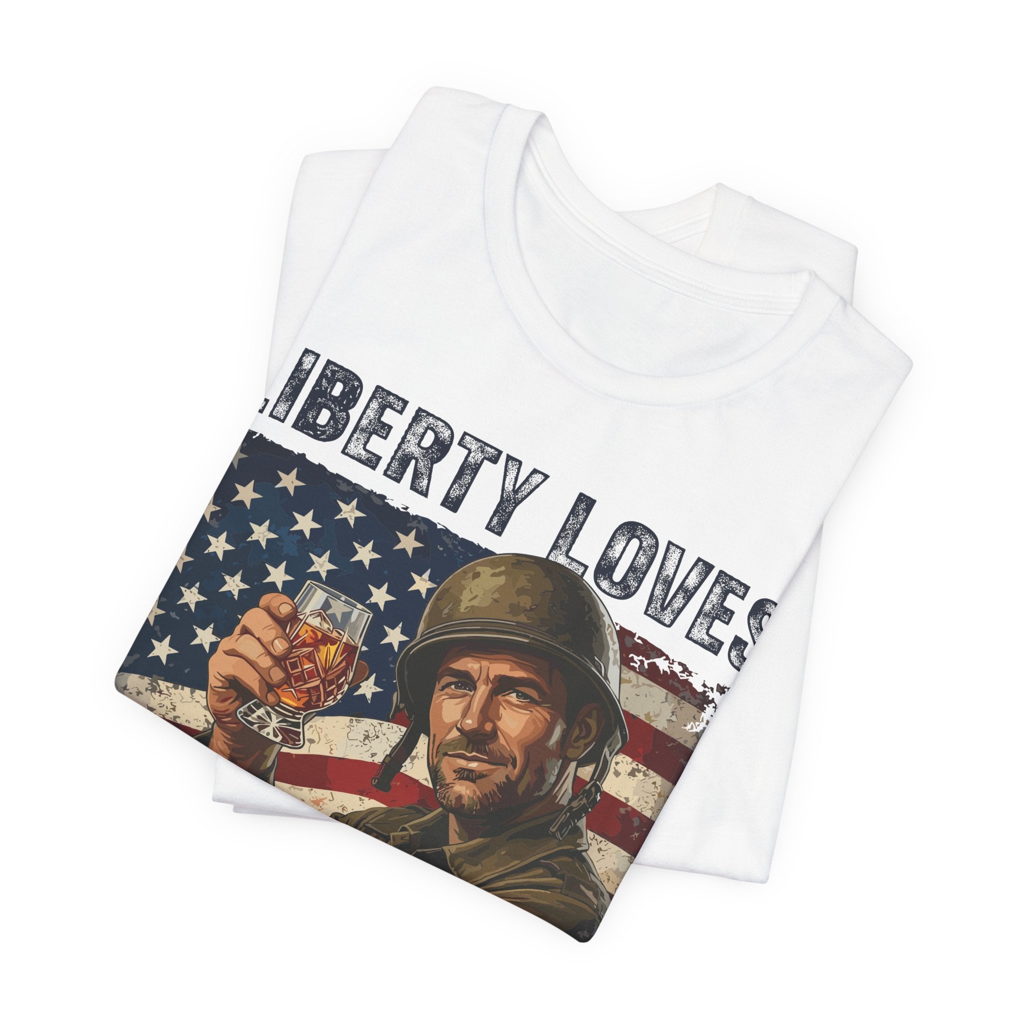 Liberty Loves Bourbon – Premium Tee
