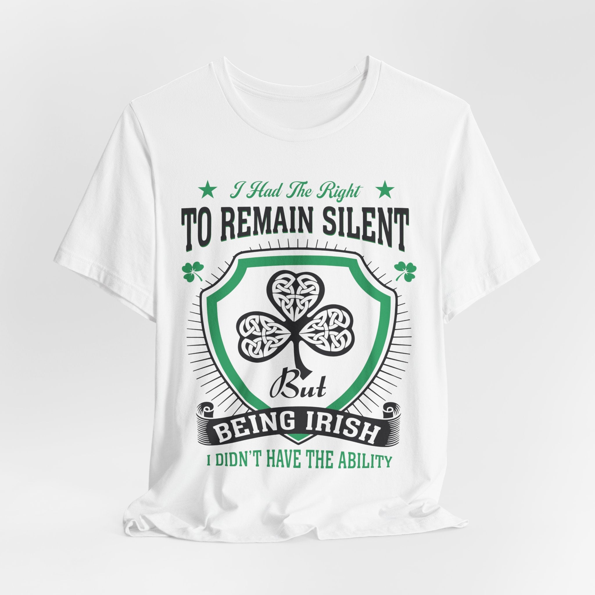 Irish Right To Remain Silent Premium CrewneckTee