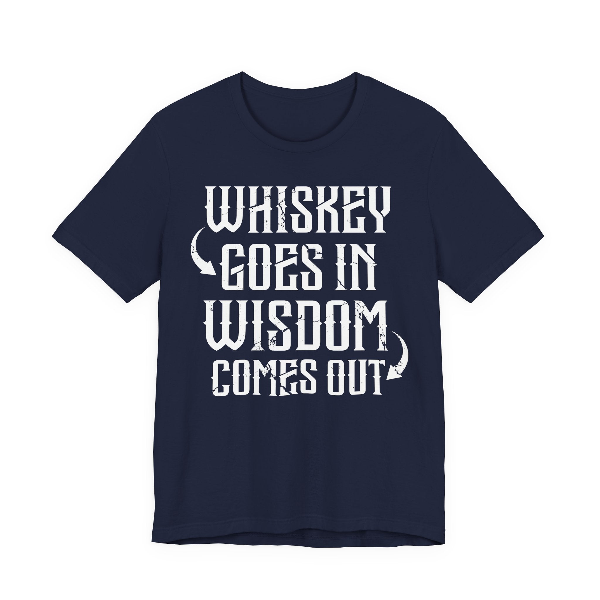 Whiskey Goes In, Wisdom Comes Out Premium CrewneckTee