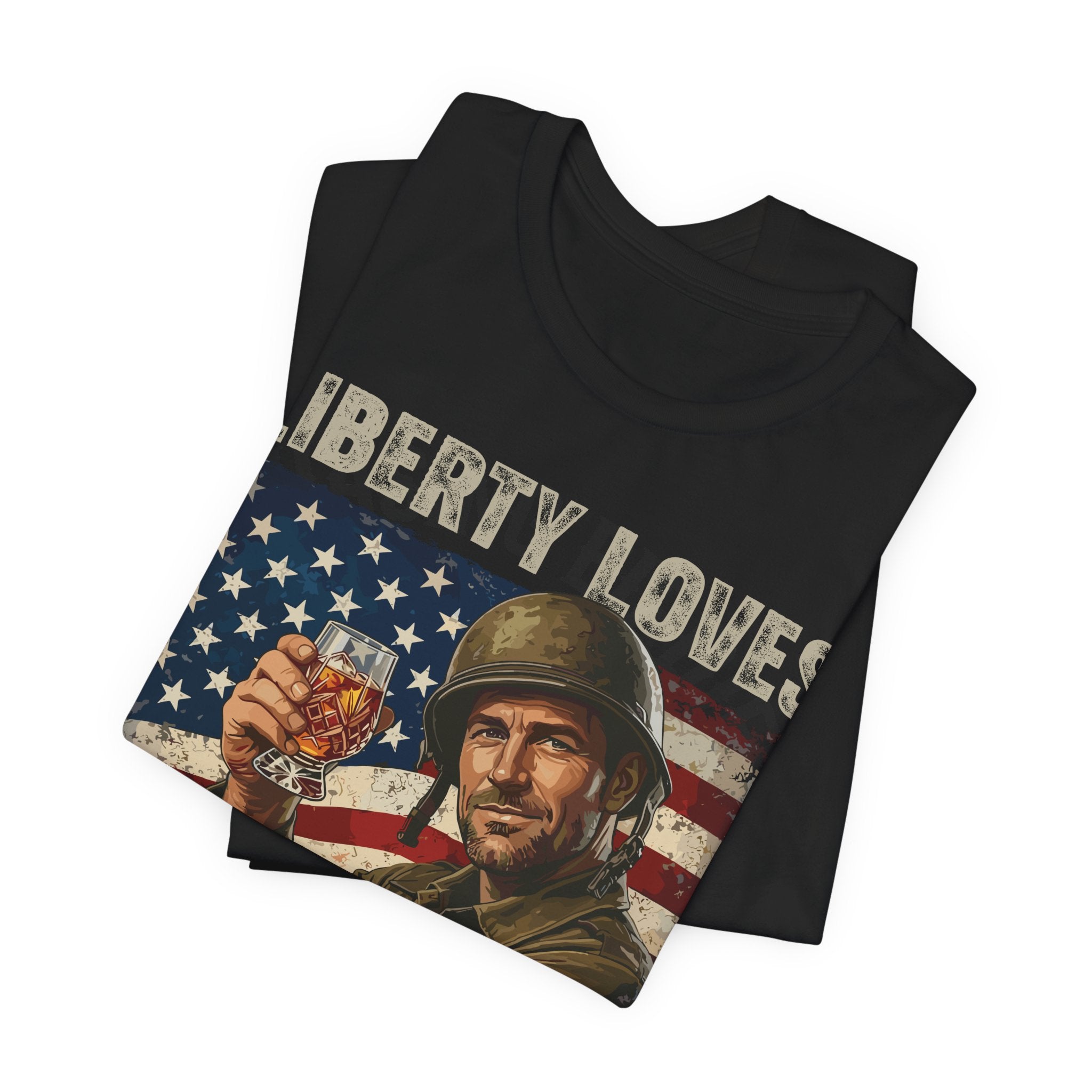 Liberty Loves Bourbon – Premium Tee