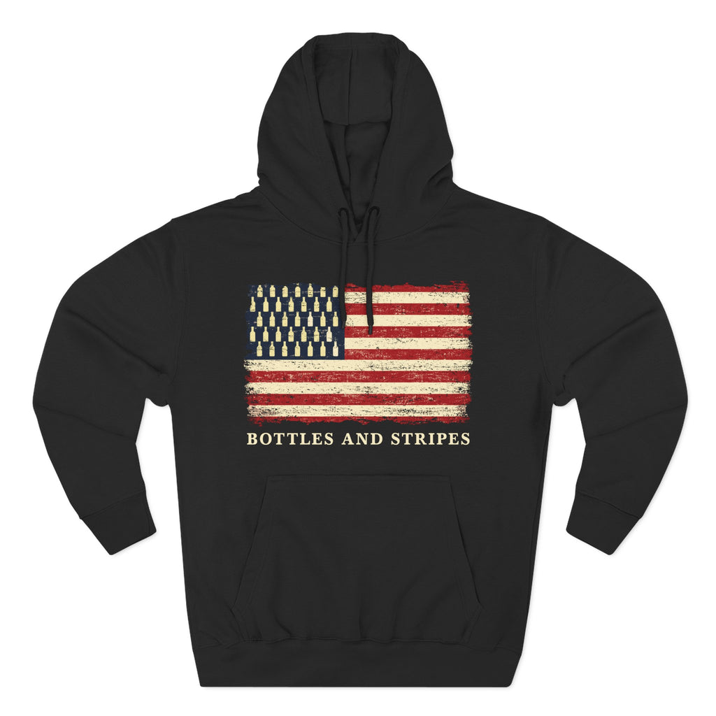 Bottles & Stripes American Flag Premium Hoodie