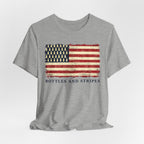 Bottles & Stripes American Flag Premium CrewneckTee