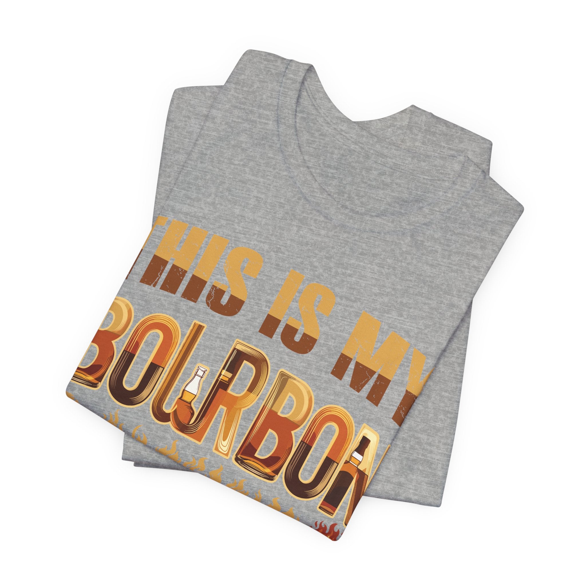 This is My Bourbon & Barbeque Premium CrewneckTee