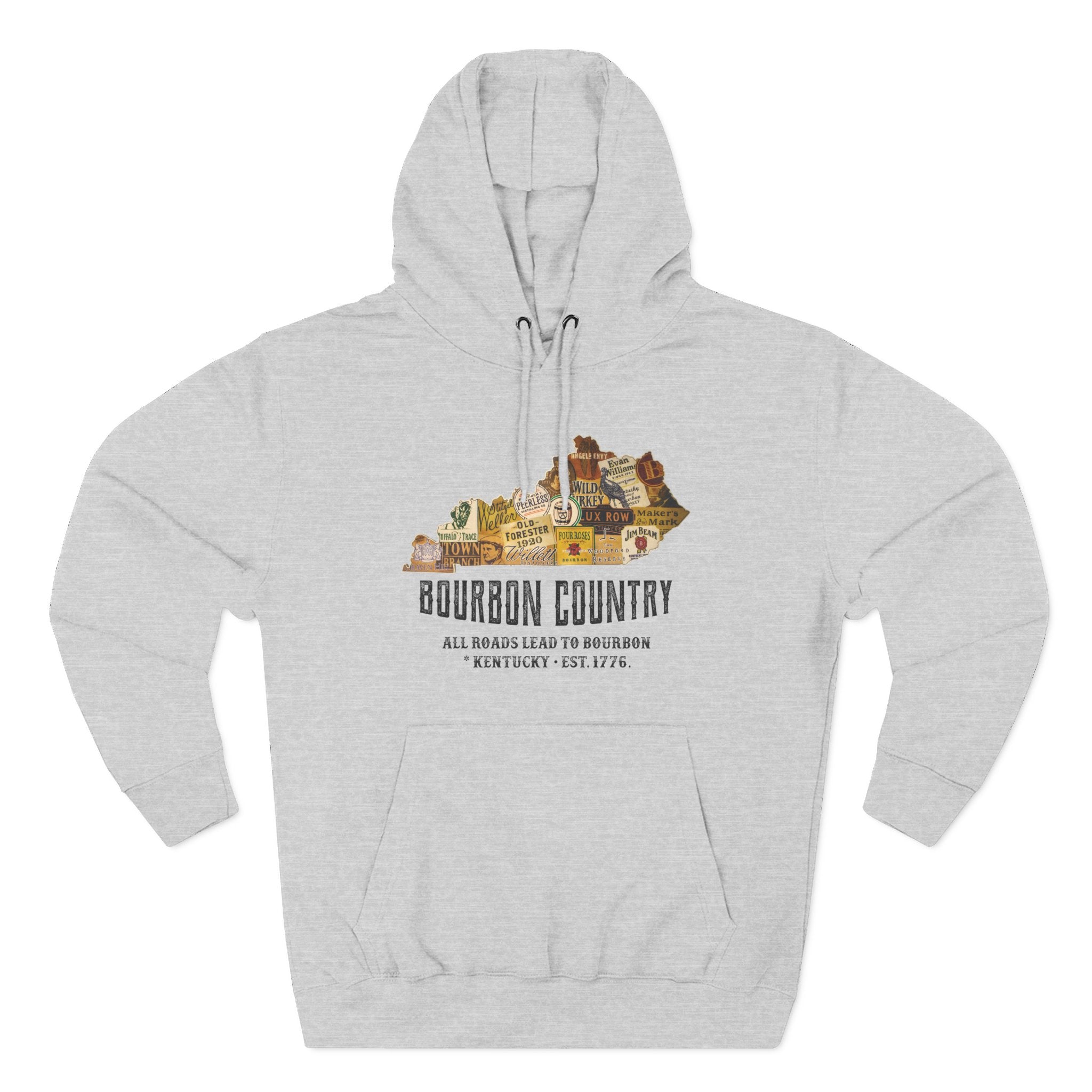 Bourbon Country - All Roads Lead to Bourbon Premium Hoodie