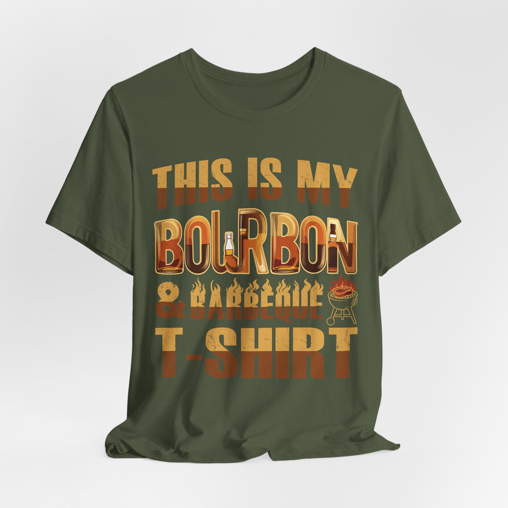 This is My Bourbon & Barbeque Premium CrewneckTee