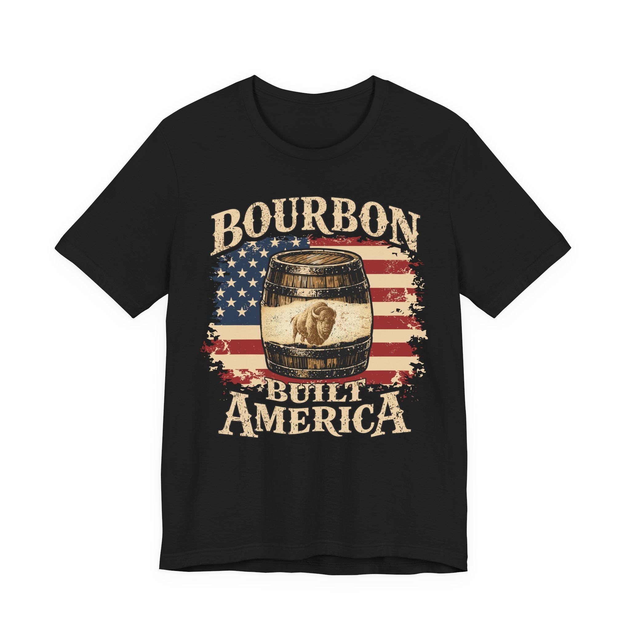 Bourbon Built America Premium CrewneckTee