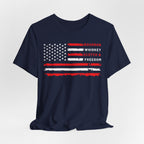 Bourbon, Whiskey, Scotch & Freedom Premium CrewneckTee