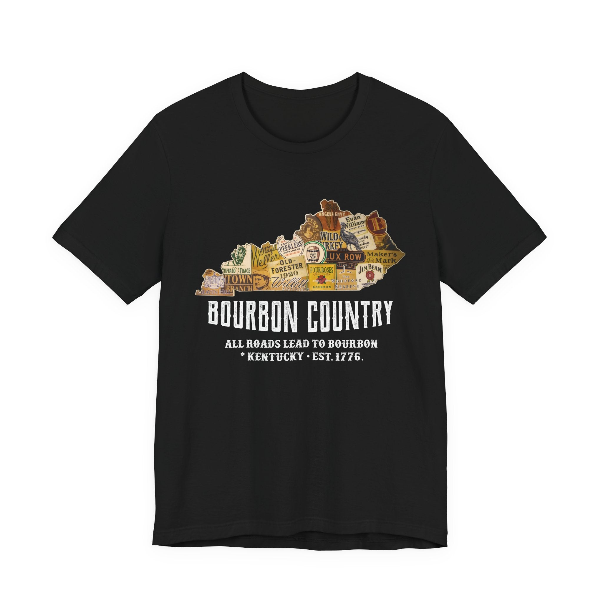 All Roads Lead to Bourbon Premium CrewneckTee