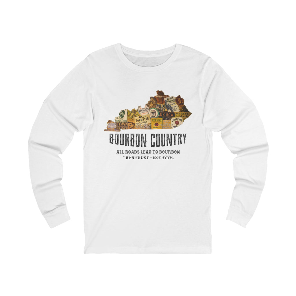 All Road Lead to Bourbon Long Sleeve Tee