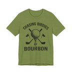 Chasing Birdies & Bourbon Golf Badge Premium Tee